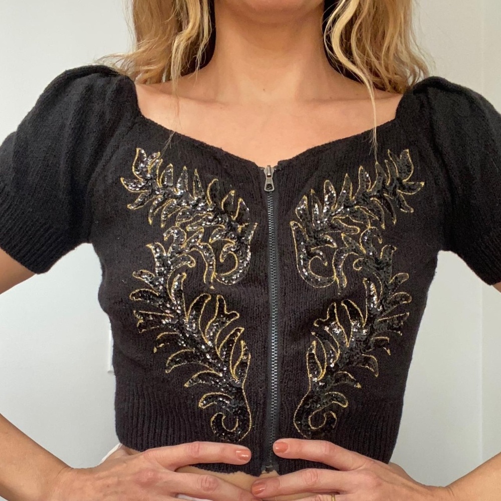 Vintage 2000s Betsy Johnson Knit Crop Top